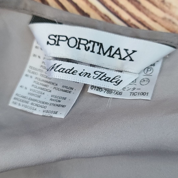 VINTAGE Sportmax embroidery Lace Sheer Midi skirt - Picture 6 of 9